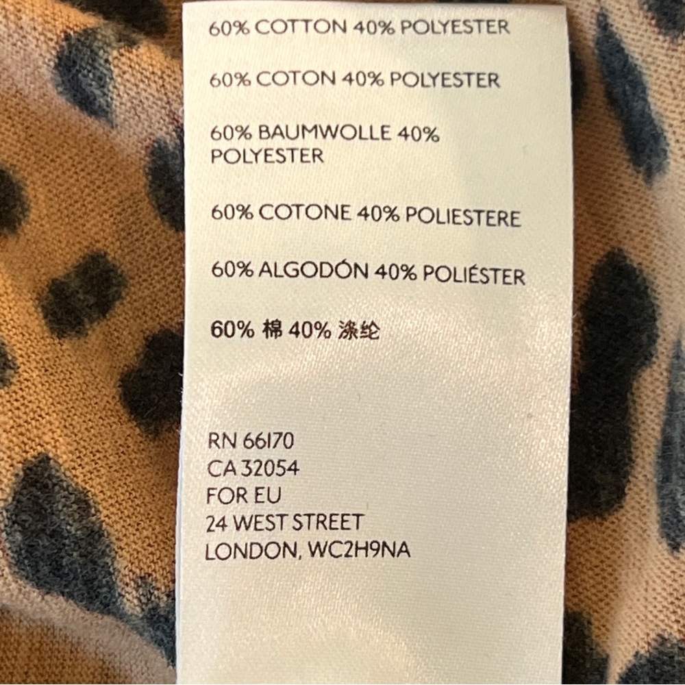 Free People Cheetah Print Ringer Tee - Picture 10 of 11